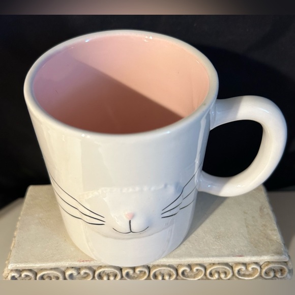 Magenta Bunny nose mug. 15oz - Picture 4 of 8